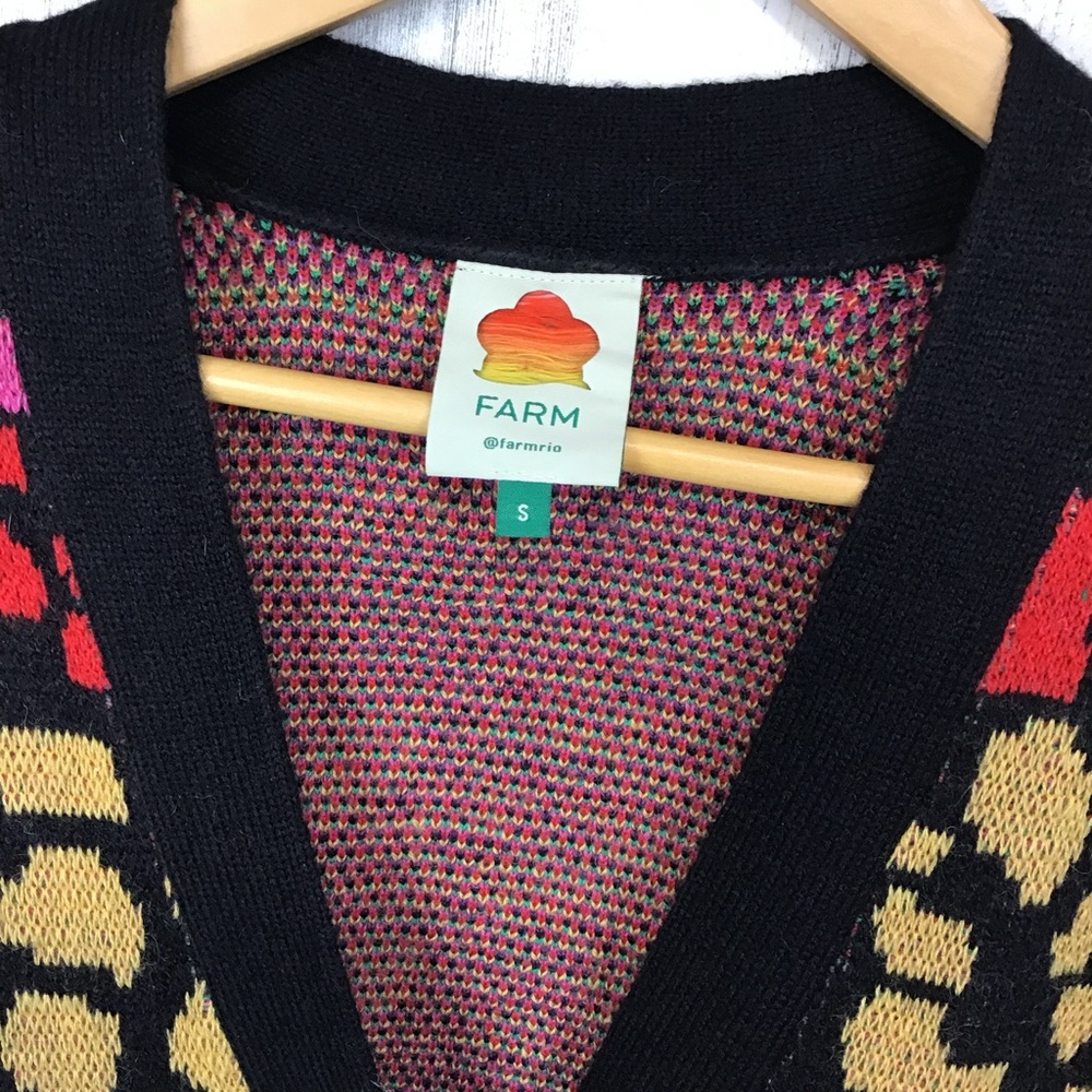 FARM Rio Rainbow Leopard Cardigan - Picture 2 of 11